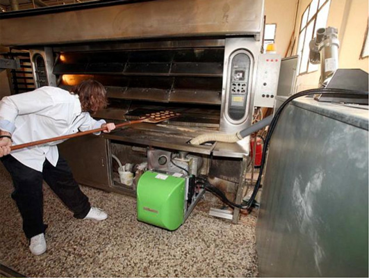 forno da pane a pellet di legno